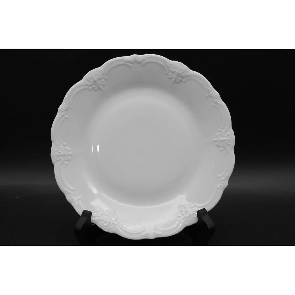 Vintage ALT Tirschenreuth Baronesse Germany White Porcelain Plates 8.25